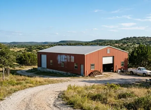 Metal building construction Kerrville Texas